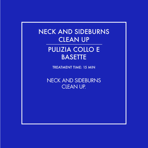 Neck and sideburns clean up.