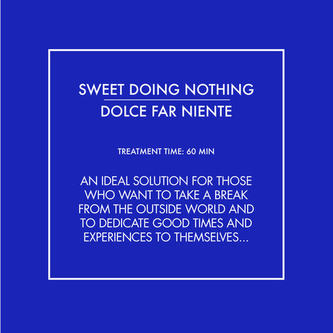 An ideal solution for those who want to take a break from the outside world and to dedicate good times and special experiences to themselves.